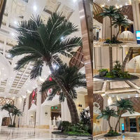 Tronc en fibre de verre paysage faux palmier intérieur extérieur grand arbre de noix de coco de Simulation pour la décoration de jardin fabricant d'arbre