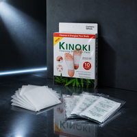 JUJUYN Patchs Relaxants pour les Pieds à la Poudre de Vinaigre et Vitamine C, Détoxifiants et Favorisant le Sommeil, Certifiés CE ISO MSDS, Feuille Adhésive 6x8cm