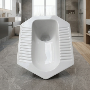Vistaar-Toilette élégante en céramique, WC oriental bon marché, design diamant, articles sanitaires du Vietnam et de la Thaïlande - Product Image 3