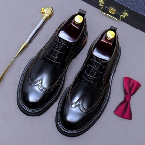 ASTON M.JAZZ 66301 Zapatos de Vestir con Cordones de Cuero Genuino Estilo Europeo para Hombre, Zapatos Derby Casuales de Negocios con Entresuela de Goma Gruesa - Product Image 6