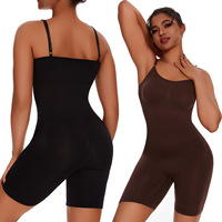 Body gainant sans couture pour femme, à entrejambe ouvert, effet ventre plat, compression, corset amincissant, rehausseur de fesses, modelant intégral en nylon