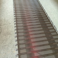 Nieuwe op maat gemaakte roestvrijstalen kettingplaat transportband voor gebruik in productiehallen, anti-corrosie, hoge temperatuurbestendigheid