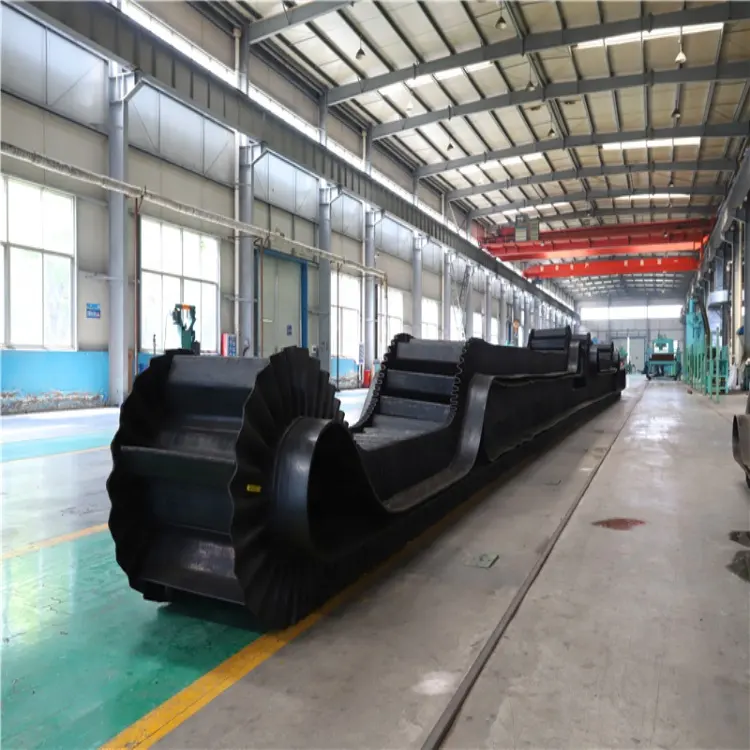 Agriculture Duty Cleated Corrugated Sidewall Conveyor Rubber Belt with Big Loading Capacity with Space Saving and High Stability