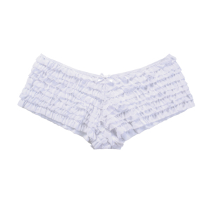 Las mujeres Sexy malla colmena Panty ropa interior de cintura baja Sexy corto de encaje de las niñas volantes bragas - Product Image 2