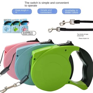 Laisse pour chien en nylon pour animaux de compagnie rétractable, réglable et automatique, vente en gros - Product Image 5