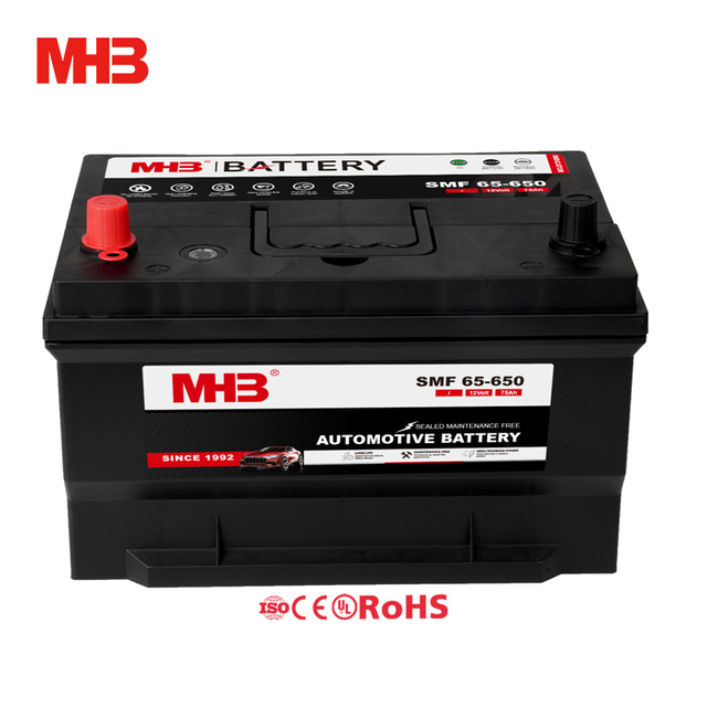 Mhb SMF 65-650 Auto Electrical Systems 12v 75ah Efficient Car Battery Mf 650cca Vehicle Battery Automobile Batteries