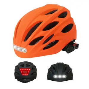 Casco de bicicleta con luz de señal, profesional, Flash trasero, carreras, fabricante Oem