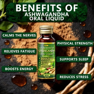 Gotas Orales de Ashwagandha de Marca Privada, Alivio del Estrés, Apoyo Energético, Mejora del Estado de Ánimo, Suplemento Diario con Ginseng Indio y Taurina - Product Image 5