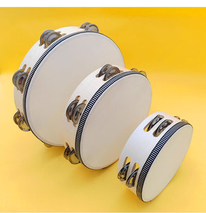 Wholesale Tambourine 6 Inch <b>Drum</b> Handheld Percussion Education Musical Dance Tambourine Jingles Double Row for Church Party - Product Image 5