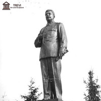 Statue de Staline en bronze de grande taille, célèbre président russe, sculpture personnalisée en laiton de haute qualité TREVI