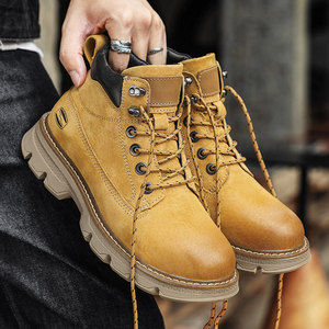 Botas de Trabajo de Construcción Resistentes al Desgaste para Invierno, Impermeables, Antideslizantes, Cómodas, Unisex, Botines de Montaña - Product Image 1