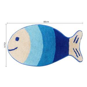 מחצלות מקלחת לאמבטיה דגים מצוירים לא מחליקים באמבטיה רחיץ במכונת רחצה - Product Image 3