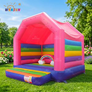 Winsun ยางเป่าลมรูปปราสาทเด้งสีรุ้ง - Product Image 1