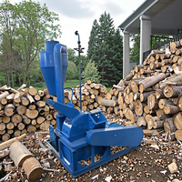 Broyeur à disques à lame de marteau multifonctionnel haute performance pour copeaux de bois et planches, capacité 1,5T, broyage 3-30mm, essentiel pour la production de sciure de bois, avec moteur et roulement