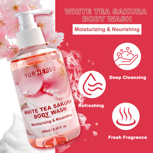 Jabón Corporal de Té Blanco y Sakura al por Mayor con Coco, Betaína, Glicerina y Ácido Cítrico, Limpieza Suave e Hidratación para Todo Tipo de Piel - Product Image 3