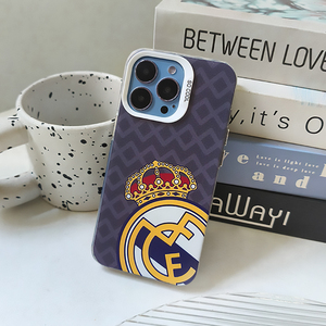 Cover per Telefono Personalizzata con Logo della Squadra Real Madrid in Argento IMD, Compatibile con <span class=keywords><strong>iPhone</strong></span> 12 13 <span class=keywords><strong>14</strong></span> 15 16 17, <span class=keywords><strong>Accessori</strong></span> per Telefono - Product Image 4