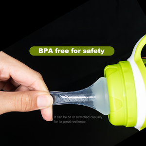 Bico De Mamadeira New Born Botella de agua plegable Almacenamiento de leche materna Cucharas de plástico Biberones Para Bebes Biberón de alimentación para bebés - Product Image 5
