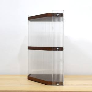 Tùy Chỉnh Acrylic Máy Tính Để Bàn Lưu Trữ Hiển Thị Giá 3 Tier Bàn Trang Sức Bằng Gỗ Lưu Trữ Kệ Cho Đồ Trang Sức Mỹ Phẩm Nước Hoa Tổ Chức - Product Image 2