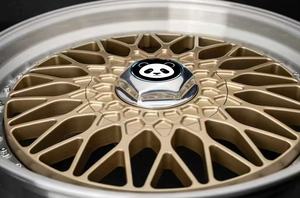 Jantes forgées FCS-42 personnalisées en 2 pièces, multi-rayons, grandes lèvres, finition or, style lèvres argentées brossées, pour BMW E30 G20 G30 <span class=keywords><strong>AUDI</strong></span> <span class=keywords><strong>A4</strong></span> B8 - Product Image 2