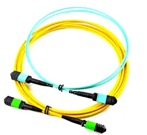 Wolon Fth Mpo Patch Cord Prijs 8 12 24 Core Om3 Om4 Fiber Optic Mtp Mpo Patch Cord Kabel Mannelijke Vrouwelijke Indoor Outdoor Waterdicht