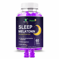 Gommes à la mélatonine pour un sommeil profond et une relaxation optimale - Complément alimentaire végétalien, Gommes de soutien au sommeil à base de plantes, Directement de l'usine