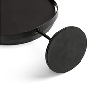 Miroir de Maquillage Rotatif Portable Simple pour Bureau, Miroir Cosmétique Rond sur Pied en Métal Haute Définition pour Coiffeuse