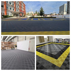 Modular Rigid PP Garage Interlocking Floor Tiles 40*40*1.8cm High Strength Car Wash Room Flooring Mats - Product Image 6