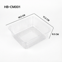 Emballage en plastique transparent pour fruits, baies, fraises, raisins, légumes, barquette alimentaire en PET