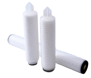 Tekstil endüstrisi boya ve kimyasal çözelti sterilizasyon Filtration syonu için OEM 10 "0.2 Um Nylon66 kıvrımlı filtre kartuşu - Product Image 3