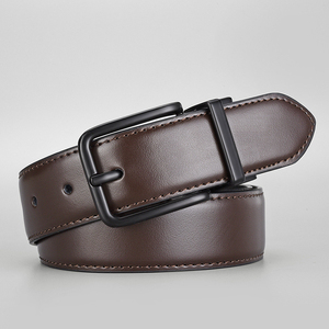 Cinturón de Cuero Vacuno de Alta Calidad para Hombre, Duradero, Giratorio, Reversible, de Doble Cara, Longitud Personalizable, para Estilo Casual o de Negocios - Product Image 1