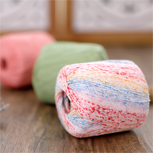 2025 usine en gros No.<span class=keywords><strong>3</strong></span> perle teint dentelle 100% <span class=keywords><strong>coton</strong></span> Crochet fils pour printemps/été tricot à la main tricot tissage recyclé - Product Image 2