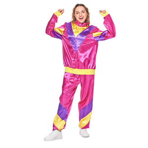 Costumi da Coppia Punk Hip-hop Disco Anni '80 per Adulti, Abbigliamento in Poliestere per Spettacoli e Feste di Halloween - Product Image 5