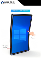 Commercio all'ingrosso della fabbrica di alta qualità LCD schermo curvo personalizzato multi-funzionale schermo curvo schermi di visualizzazione