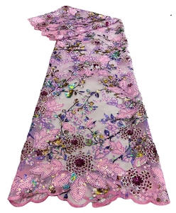 Vendita calda maglia francese in pizzo abito <span class=keywords><strong>da</strong></span> sposa <span class=keywords><strong>da</strong></span> sposa con Tessuto <span class=keywords><strong>da</strong></span> ricamo <span class=keywords><strong>di</strong></span> paillettes africano Senegal Tessuto glitterato - Product Image 6