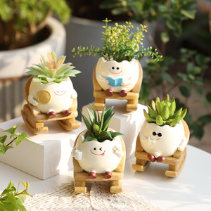 Maceta <span class=keywords><strong>de</strong></span> Resina con Diseño <span class=keywords><strong>de</strong></span> Personaje <span class=keywords><strong>de</strong></span> Dibujos Animados, 3 Pulgadas, Nueva, Linda, para Suculentas, Adorno <span class=keywords><strong>de</strong></span> Escritorio, Silla Mecedora, para Hogar u Oficina, Regalo - Product Image 1