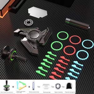 Black EDC Boy công nghệ tự làm đồ chơi hàng đầu ánh sáng dạ quang tay giải nén Cơn lốc quay Fidget Spinners để giảm căng thẳng - Product Image 6