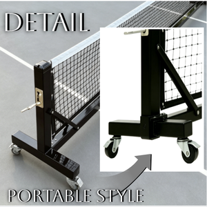 Sistema Profesional Portátil de Pickleball con Ruedas, Postes Móviles Resistentes para Competencia Interior y Exterior, Estándar - Product Image 3