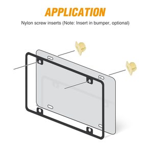 QEEPEI 13/32 \ "trou <span class=keywords><strong>plaque</strong></span> d'<span class=keywords><strong>immatriculation</strong></span> écrous jaune Nylon Snap <span class=keywords><strong>Rivet</strong></span> Clip <span class=keywords><strong>pour</strong></span> Chevrolet Colorado Malibu Condition nouveau - Product Image 5