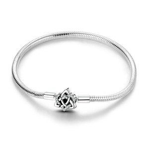Colgantes de Corazón con Circonitas Chapados en Oro/Plata - Serie de Dijes Temáticos de Amor para Accesorios DIY Infantiles - Product Image 5