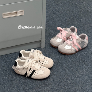 Scarpe da Skate Casual per Bambini Stile Coreano con <span class=keywords><strong>Pizzo</strong></span> a Pois e Suola in Gomma, Nuova Collezione Primavera 2026, <span class=keywords><strong>Sneakers</strong></span> da Principessa per Bambine - Product Image 3