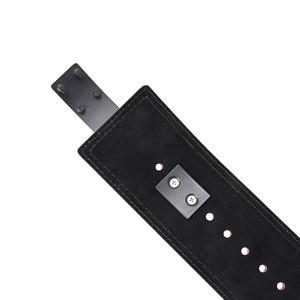 Customize Logo Fitness Exercise Buckle Heavy Duty Weightlifting Squat <b>Back</b> <b>Support</b> Leather Lever Lifting Gym Belt for Men - Product Image 2