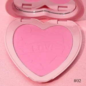 Face Makeup Bulk Cosmetics Heart Shaped Private Label Blush Palette