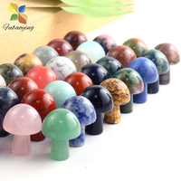 Vente en gros mini cristal naturel champignon pierre amour Style décor à la maison cadeau énergie de guérison à la main unique sculpté pierre précieuse Figurine