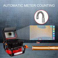 Kamera Inspeksi Pipa Meter Counter Layar Sentuh 10.1 Inci 1080P Self-Leveling 20m 50m 100m dengan Motor Bearing dan Tenaga 90kW