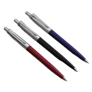 Business Promotional Ballpoint Pen Press Type Ink Pen Metal Stationery Office School Supplies Writing Gift Pen