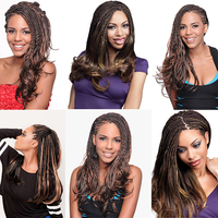 Extensions de cheveux synthétiques ondulés et bouclés Julianna de 24 pouces, qualité supérieure, effet soyeux, pour tresses Yaki et coiffures Poni, vente en gros