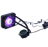 Refroidisseur de processeur liquide en cuivre DC 12V pour PC de jeu, 120 mm, deux roulements à billes, débit d'air 45 CFM, faible bruit 32,5 dBA