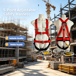 Harnais de sécurité industriel à 5 points réglables, sangle résistante à l'usure, personnalisation acceptée, harnais de protection contre les chutes - Product Image 1