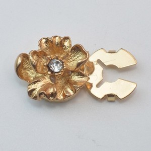 JINYU Copribottoni di Lusso in Ottone Placcato per Camicie da Donna, Decorativi con Strass, <span class=keywords><strong>Gemelli</strong></span> a Clip, Logo Personalizzato con Perle - Product Image 4