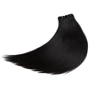 for women straight clip in hair sleek wholesale factory supplier Brazilian raw natural double drawn 16 clip human hair extension